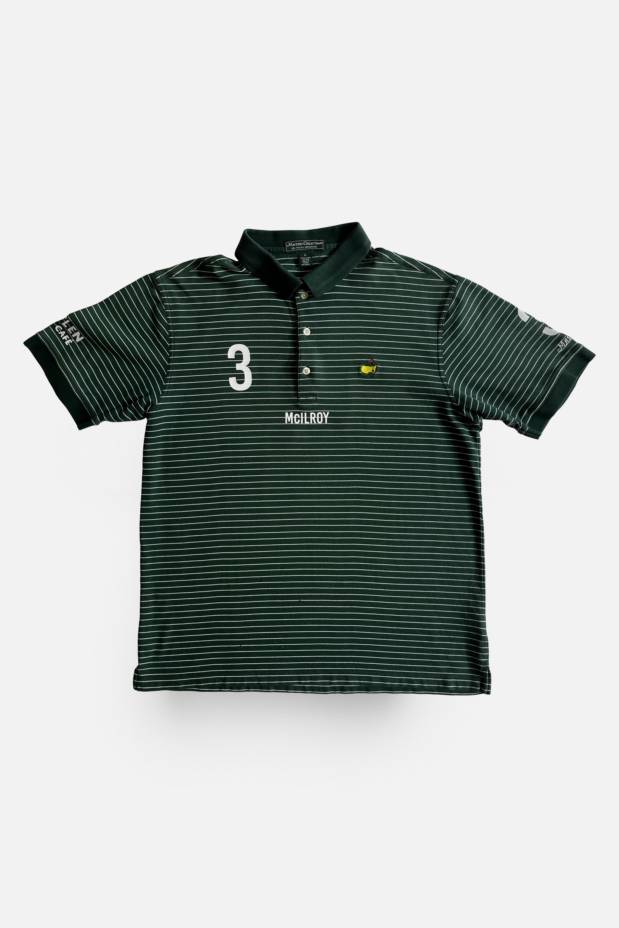 McILROY No. 3 Golf Jersey – Mintlen Golf Café – Azalea Green and White Stripes | 3 of 18