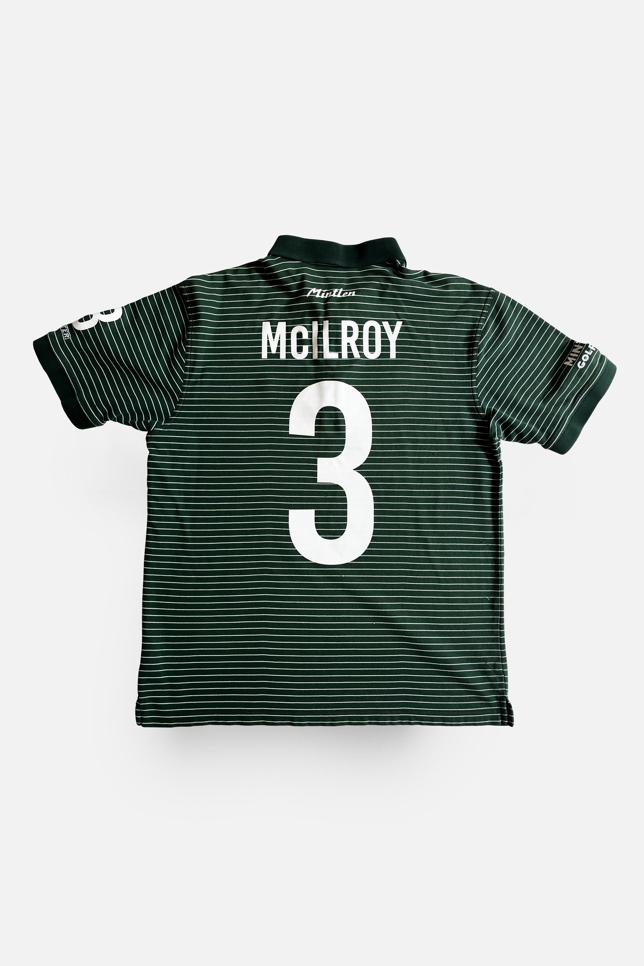 McILROY No. 3 Golf Jersey – Mintlen Golf Café – Azalea Green and White Stripes | 3 of 18