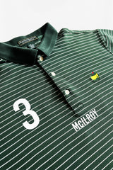 McILROY No. 3 Golf Jersey – Mintlen Golf Café – Azalea Green and White Stripes | 3 of 16