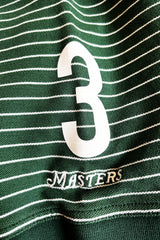 McILROY No. 3 Golf Jersey – Mintlen Golf Café – Azalea Green and White Stripes | 3 of 16