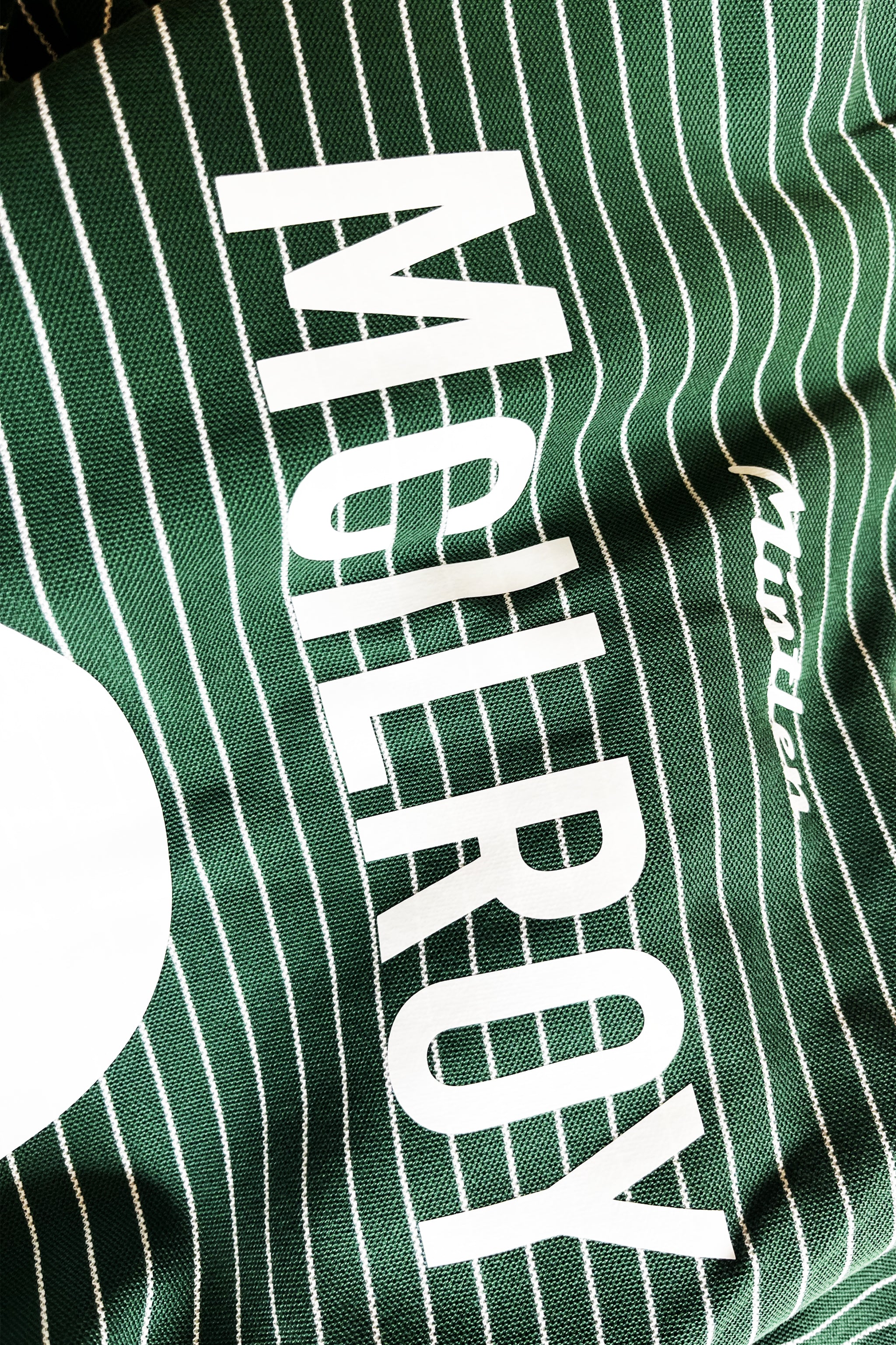 McILROY No. 3 Golf Jersey – Mintlen Golf Café – Azalea Green and White Stripes | 3 of 18