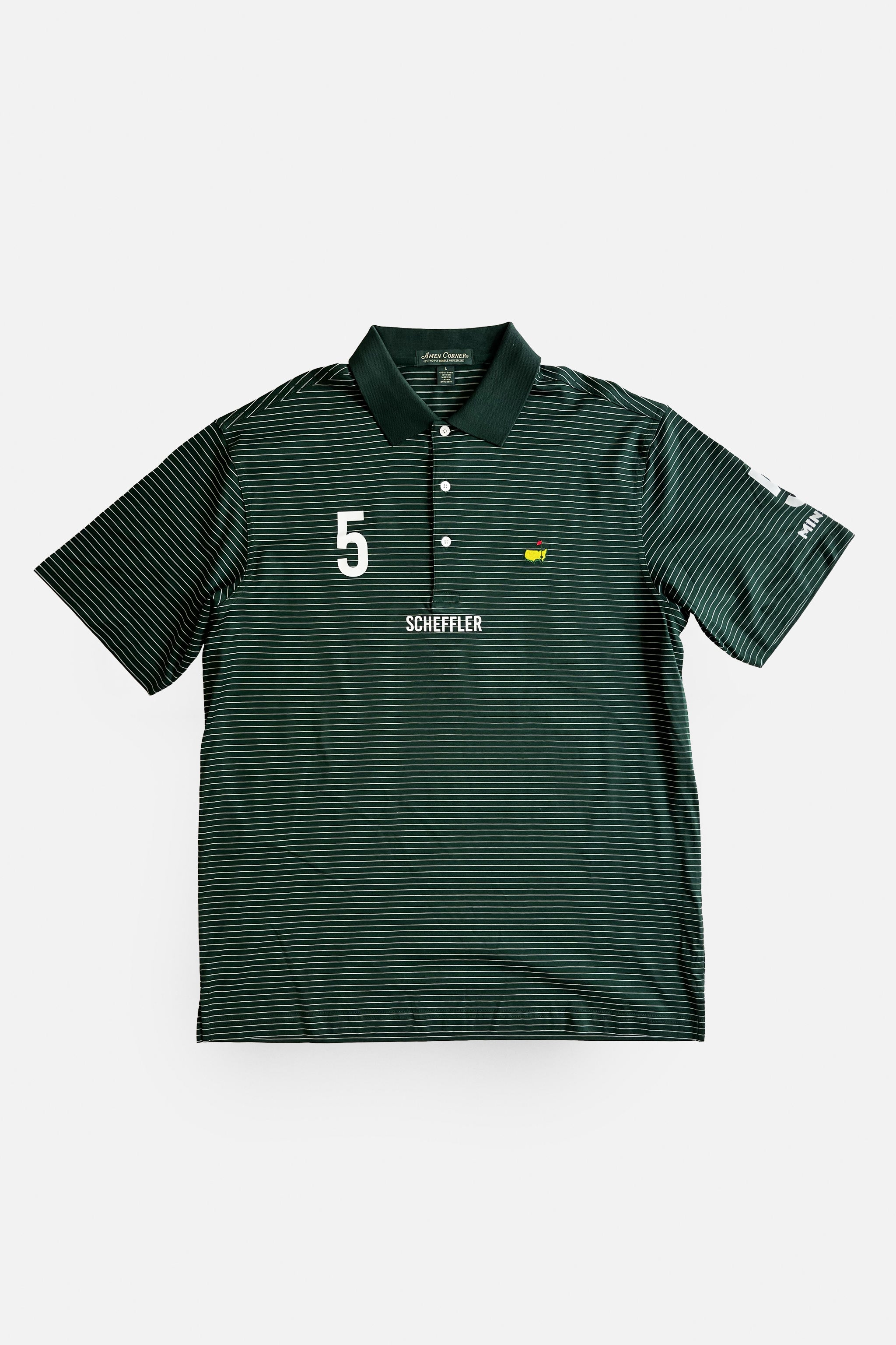 SCHEFFLER No. 5 Golf Jersey – Mintlen Golf Café – Fairway Green and White Stripes | 10 of 18