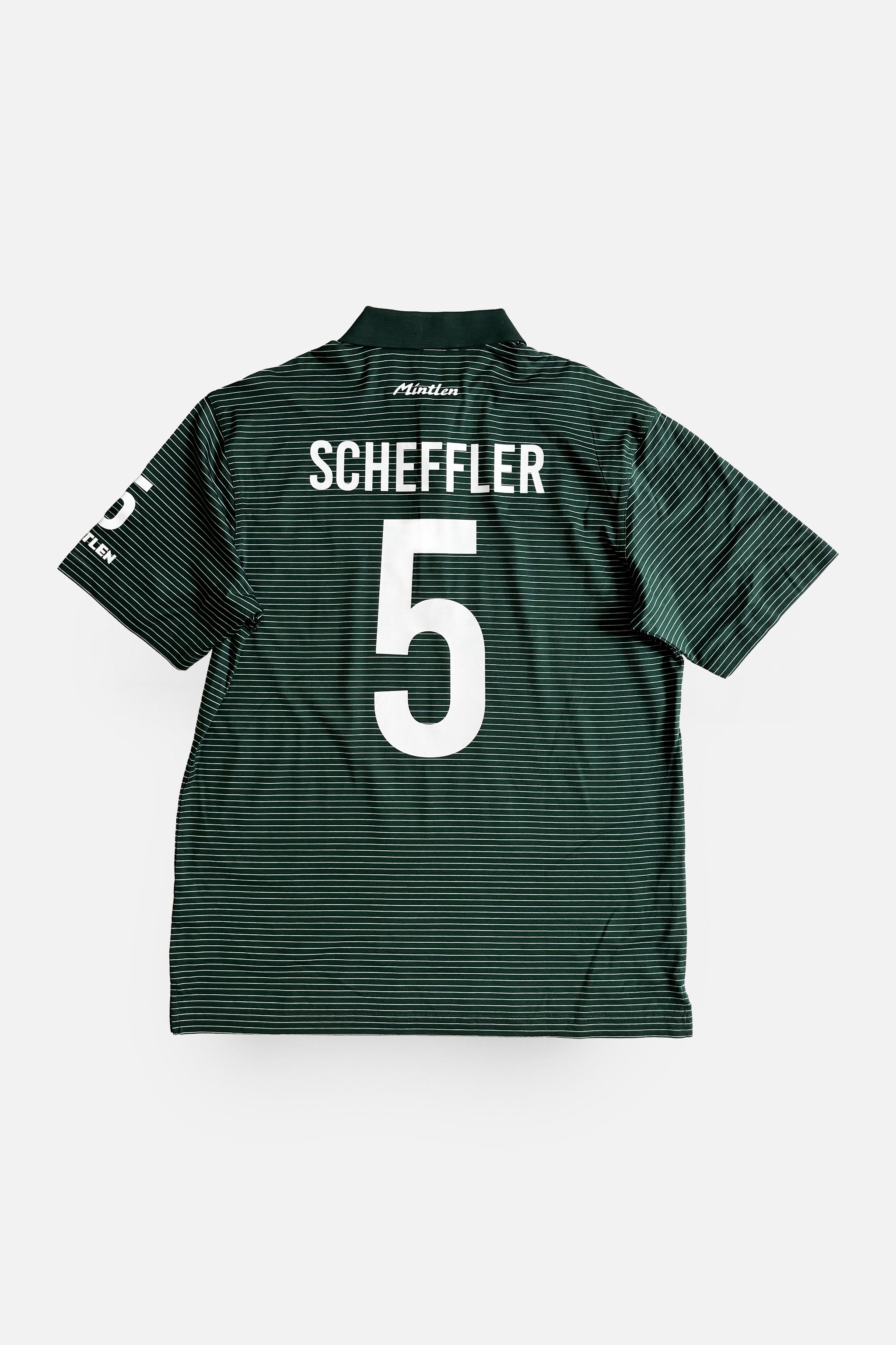 SCHEFFLER No. 5 Golf Jersey – Mintlen Golf Café – Fairway Green and White Stripes | 10 of 18