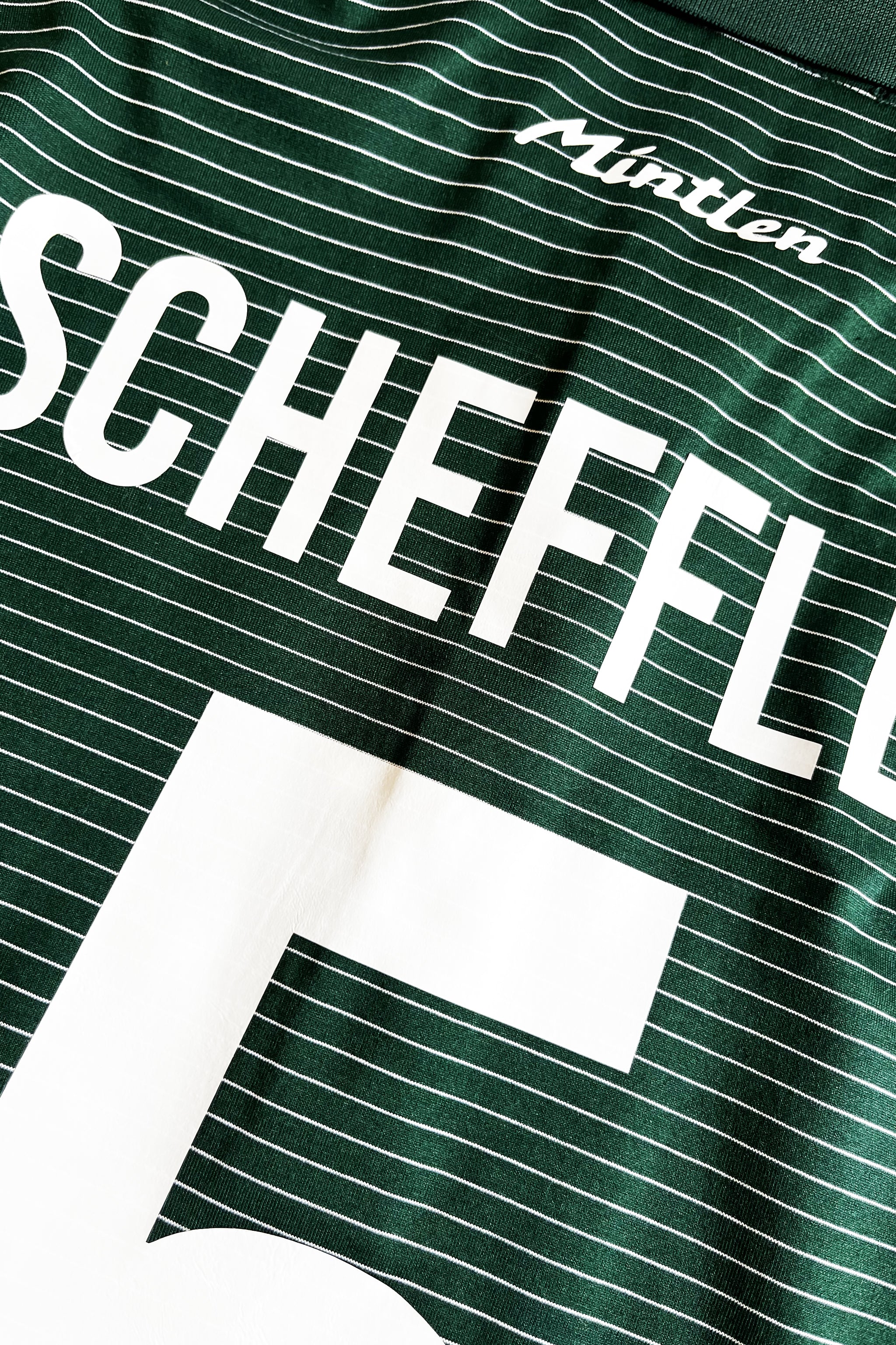 SCHEFFLER No. 5 Golf Jersey – Mintlen Golf Café – Fairway Green and White Stripes | 10 of 18