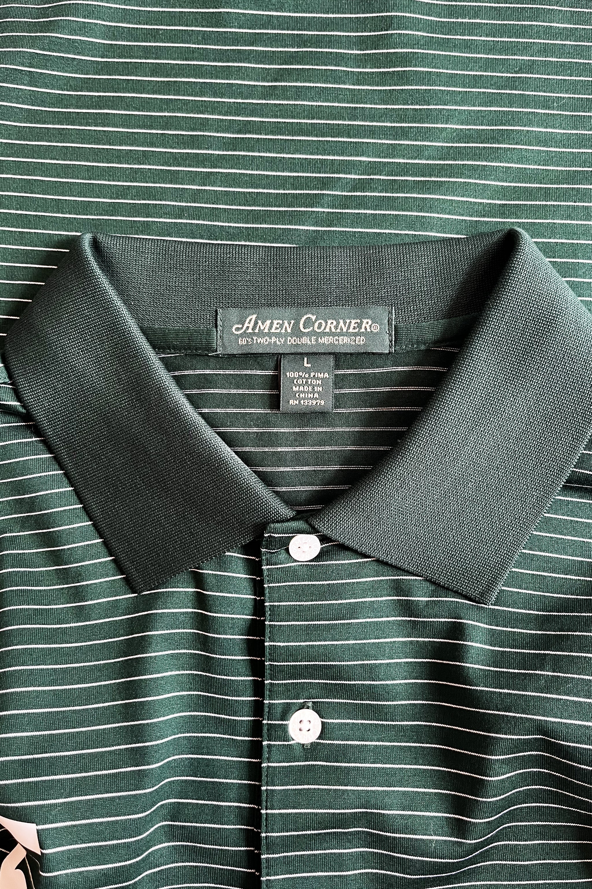 SCHEFFLER No. 5 Golf Jersey – Mintlen Golf Café – Fairway Green and White Stripes | 10 of 18
